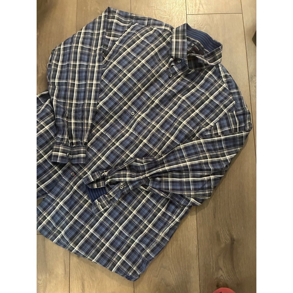 Cremieux Button Down Shirt XXL Blue Plaid